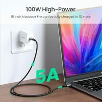 Gambar UGREEN Kabel Data TYPE C to TYPE C 3.1 Gen 2 100W 5A 1M 1 Meter Super Fast Charging PD Power Delivery Nylon Braided Cable 4K Video Monitor Display Tipe C 100 Watt Original Ori dari Pampam Shop Kab. Tangerang 3 Tokopedia