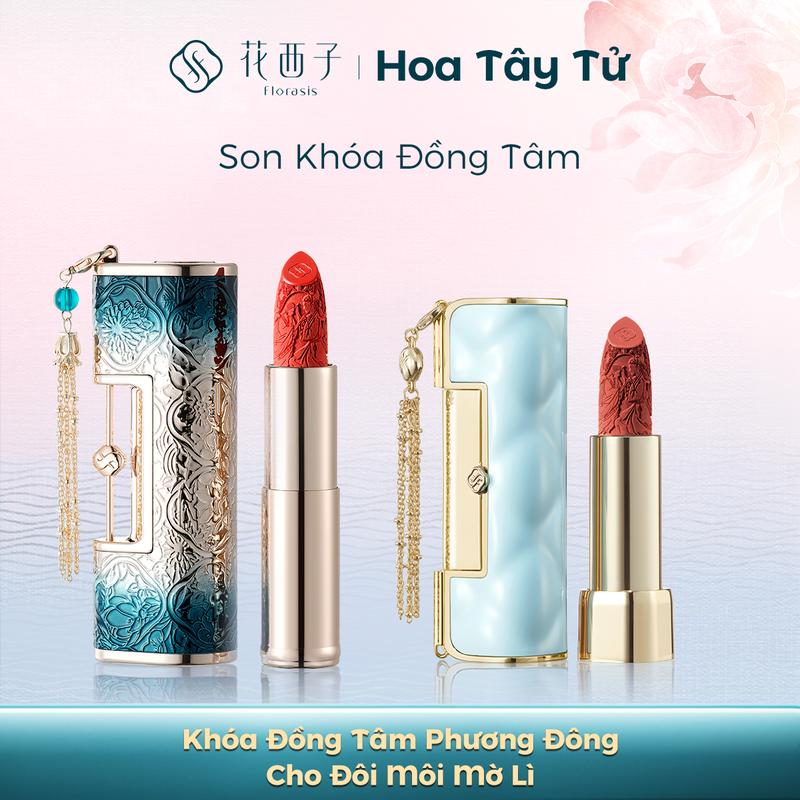 Hoa Tây Tử Son môi Blooming Rouge Khóa Đồng Tâm Florasis