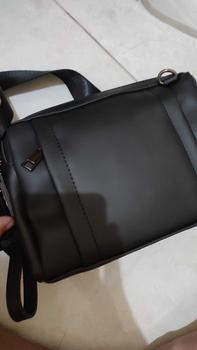 Product Review of Tas Selempang Pria Kulit Tas Tangan Clutch Bag Pria PRAHA BLACK hitam cowok from t**a 1