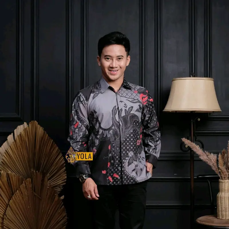 Kemeja Batik Terbaru Kekinian Lengan Panjang Premium Size M L XL XXL Batik Printing Pekalongan Pria arkanza 2