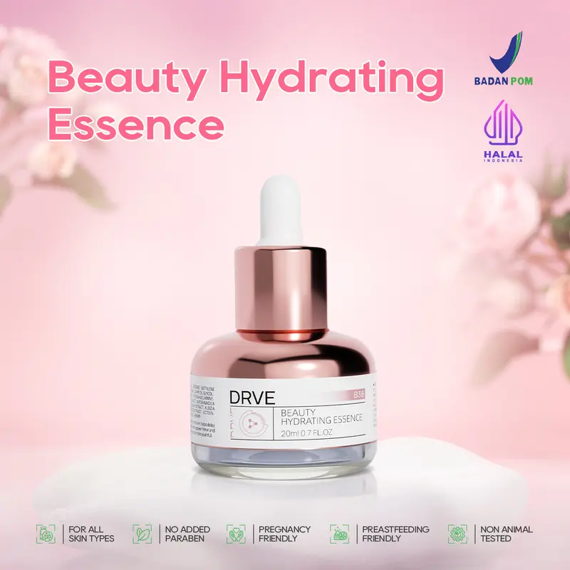 DRVE Essence Pencerah Wajah & Anti Aging - BPOM & Halal Hyaluronic Acid Essence mengandung Niacinamide 10% yg mampu Melembabkan, Mencerahkan, Anti Keriput, Cocok untuk Kulit Sensitif. Diskon Ramadan up to 70%! Perawatan Hyaluronic Hitam Kering 2