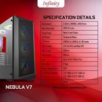 Gambar Casing INFINITY NEBULA V7 | Include 3 FAN - ATX, mATX Gaming Case dari Toko Expert Komputer Kota Administrasi Jakarta Pusat 3 Tokopedia