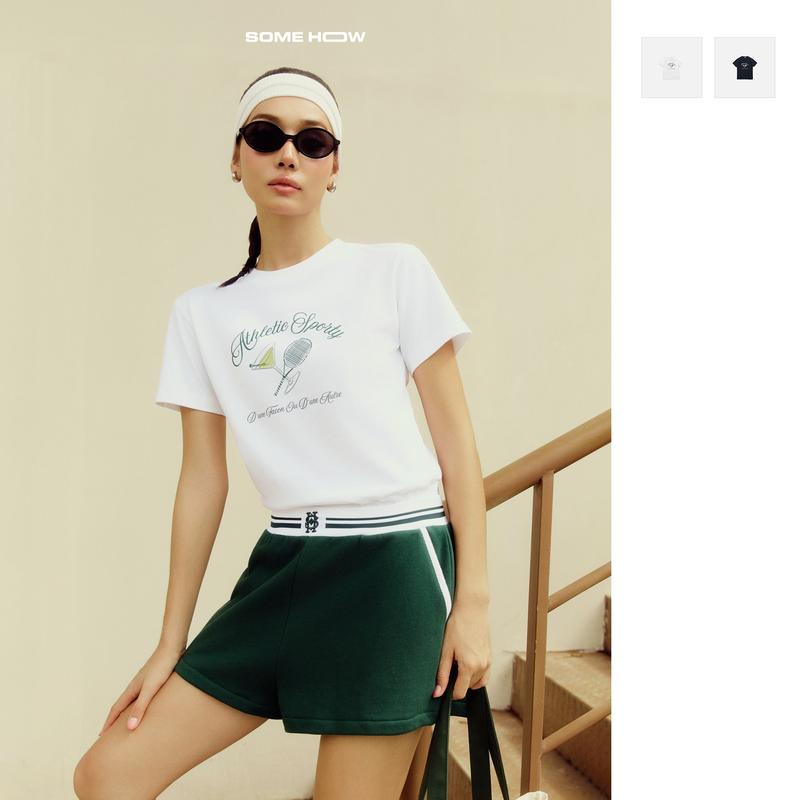 New10 Áo Thun Nữ Athletic Sporty Chất Vải Thun Cotton - 245GSM WAT035 SOMEHOW