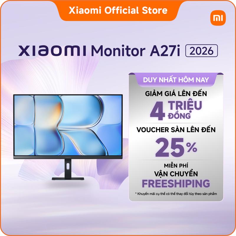Màn hình Xiaomi A27i 2026 OM8FF-EU | Tần số quét cao 144Hz | Độ sáng 300nits | Màn hình cứng IPS 27-inch