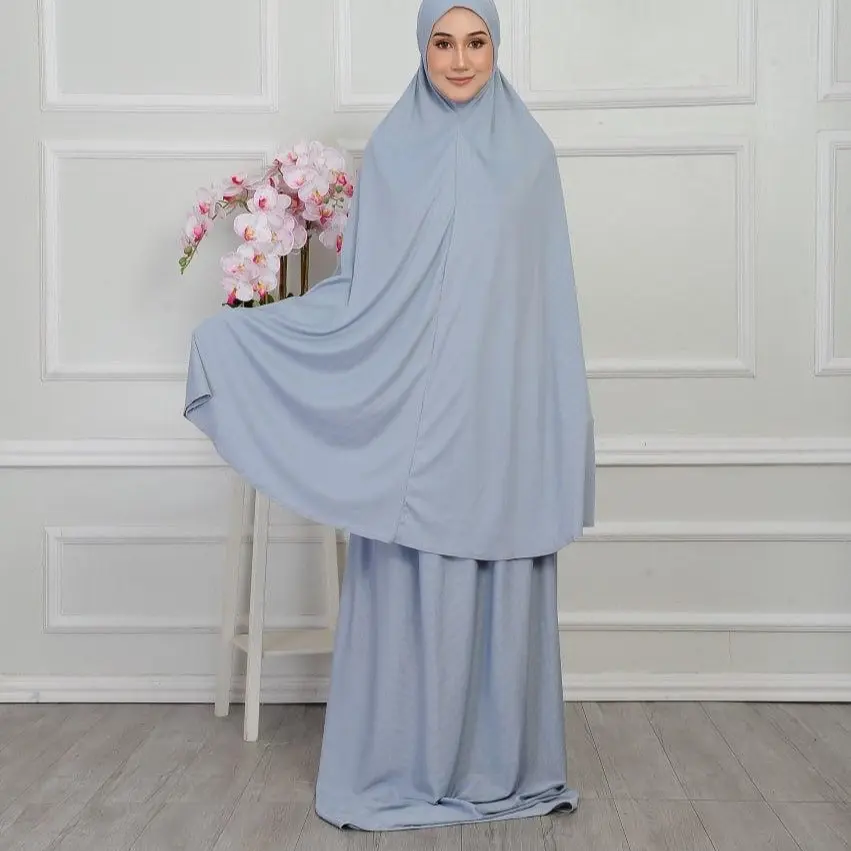 {New}Telekung Labuh Ribbed [ Can fit Plus Size 100kg]