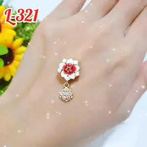 Liontin kalung motif permata perhiasan anti alergi /L-321