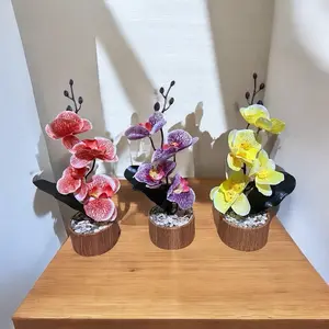 Paket 3pcs anggrek artificial vas aesthetic