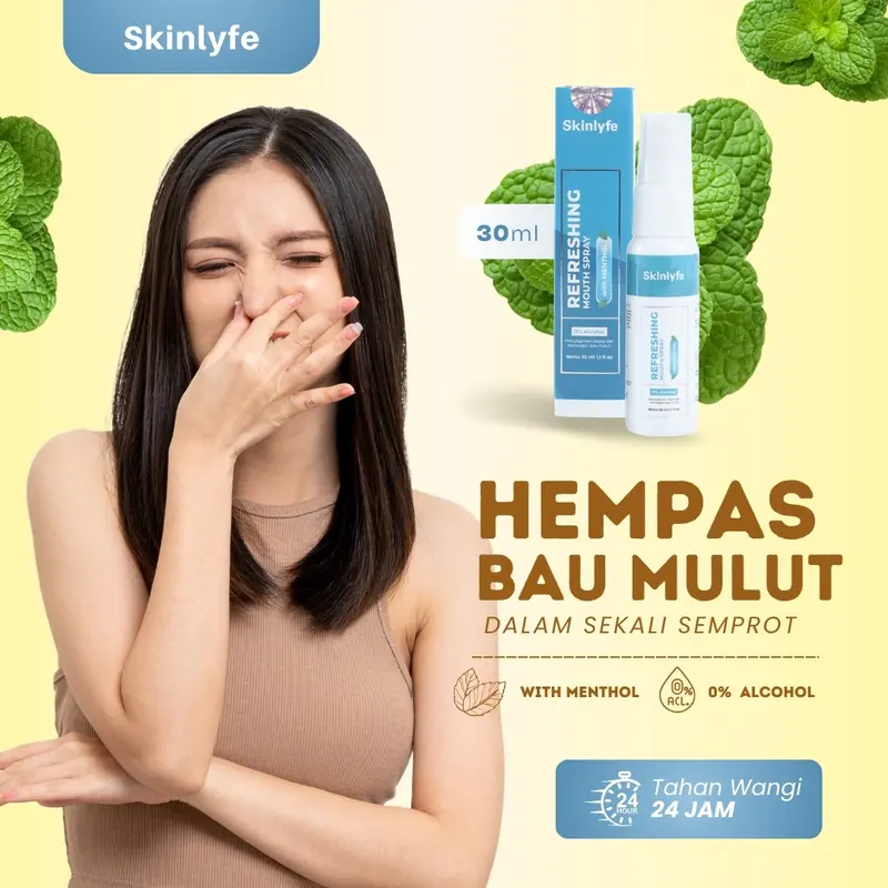 Obat Bau Mulut Pewangi Mulut Mouthspray Sugar Free Penghilang Bau Mulut Dan Nafas Oral Spray Semprot Mulut Pembersih Bau Mulut 0