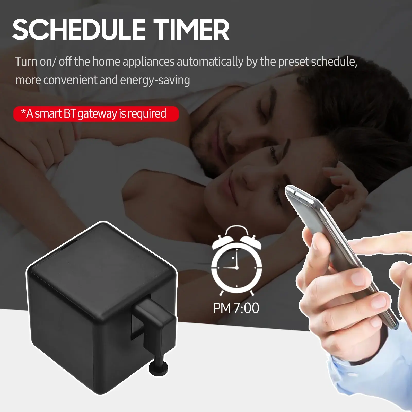 Tuya Fingerbot Finger Robot Bluetooth Smart Home Voice Control - N-1