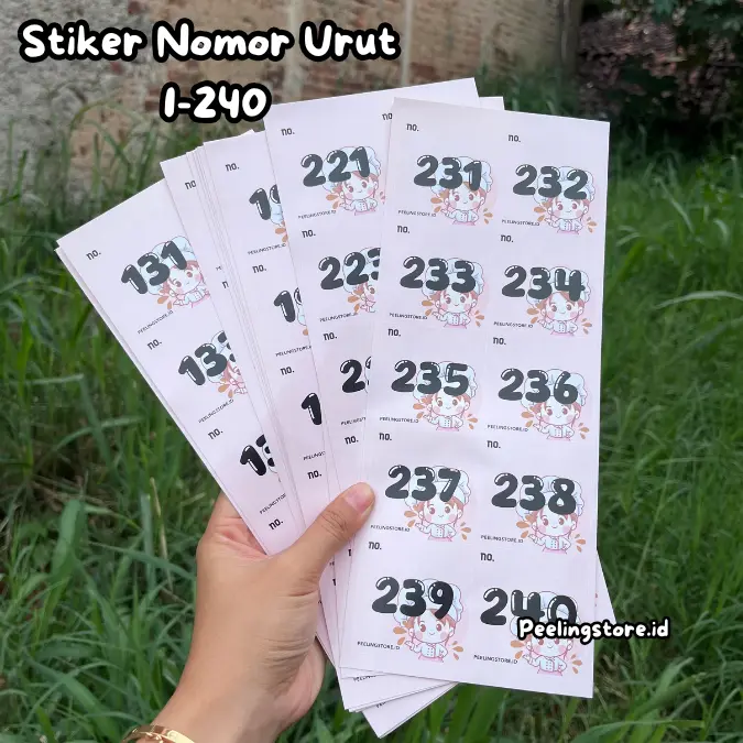 STIKER SAJA TANPA ALBUM STIKER NOMOR 1-240 STIKER NOMOR 1-60 DAN NOMOR 1-240 STIKER NOMOR GLOSSY STIKER NOMOR POUCH UANG