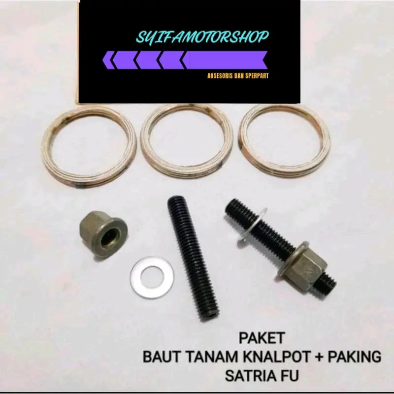 (PROMO) BAUT TANAM KNALPOT SATRIA FU PAKET PAKING KNALPOT SATRIA FU GASKET KNALPOT 2