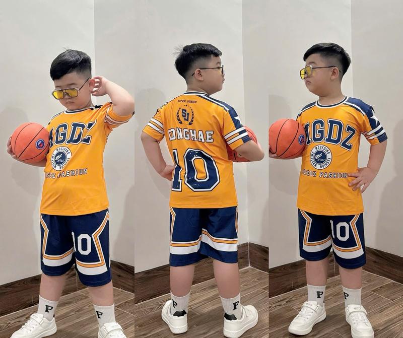 [G31] 12-45kg Đồ bộ Tết bé trai mặc nhà chất thun lạnh thái cổ dệt họa tiết thể thao đẹp phối