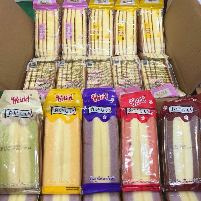 2kg 20 bánh tam giác Weisiel đủ 10 vị: mâm xôi trà xanh socola khoai môn phomai ngàn lớp khoai môn ngàn lớp phomai da hổ khoai môn da hổ phomai và sầu riêng