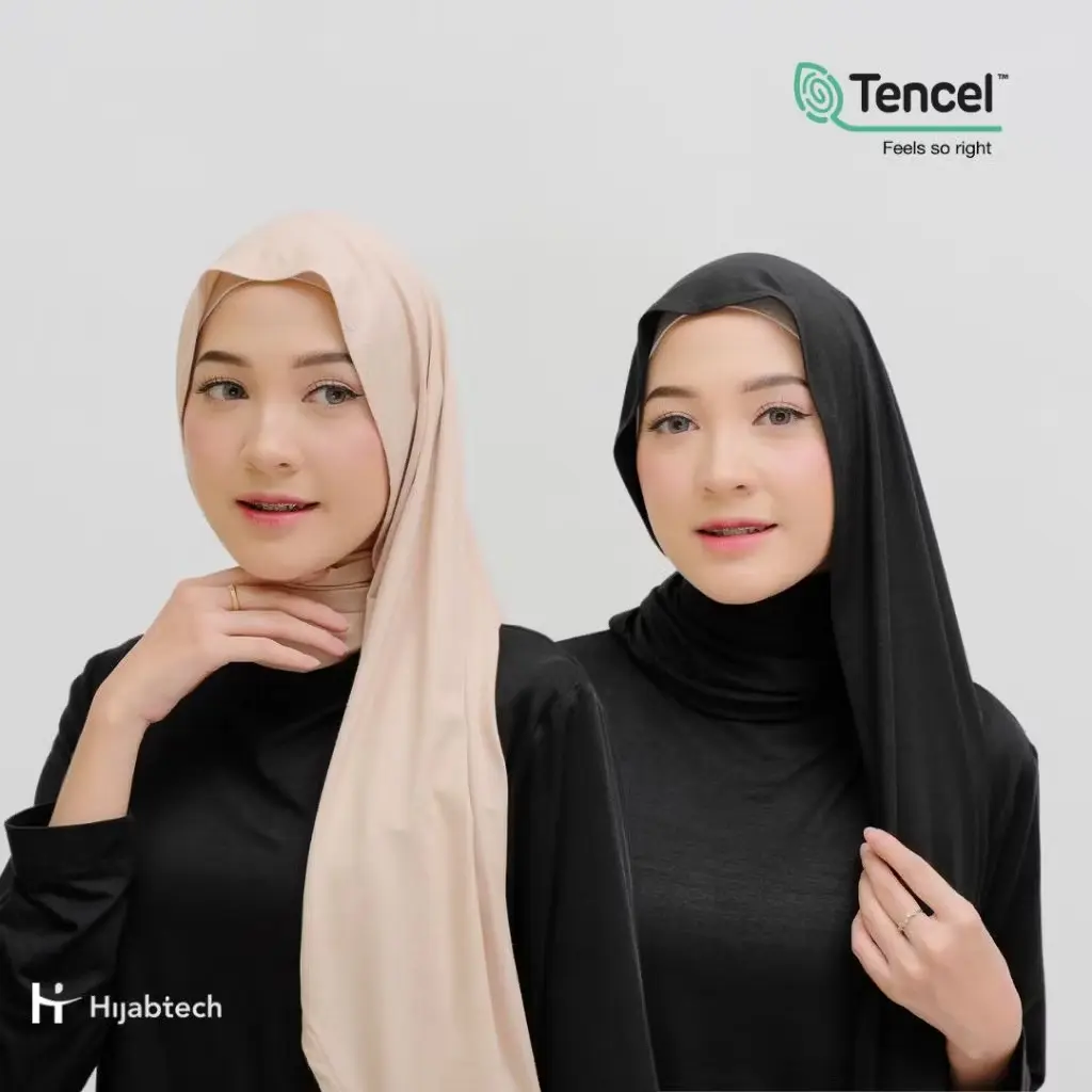 Hijabtech ICY-Touch Pashmina Hijab Tencel Antibakteri Sensasi Dingin Dikulit