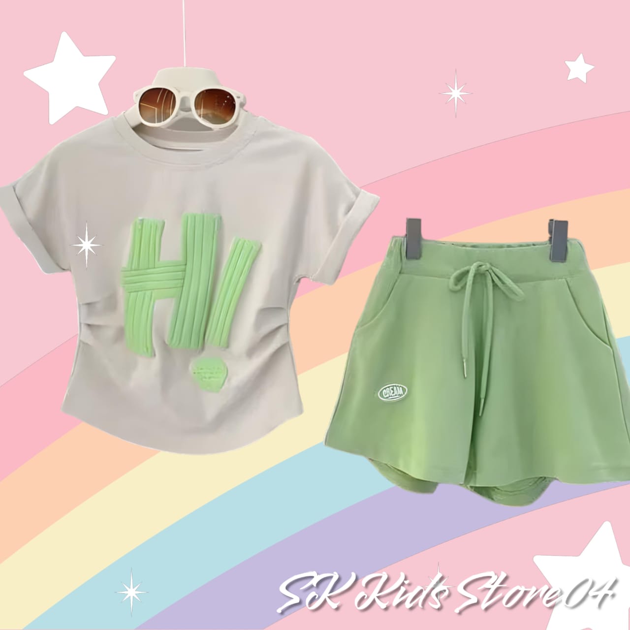 PROMO SPESIAL SETELAN HI MODIES ANAK PEREMPUAN 1-5 TAHUN  TERLARIS [ MOTIF CROP HI ]