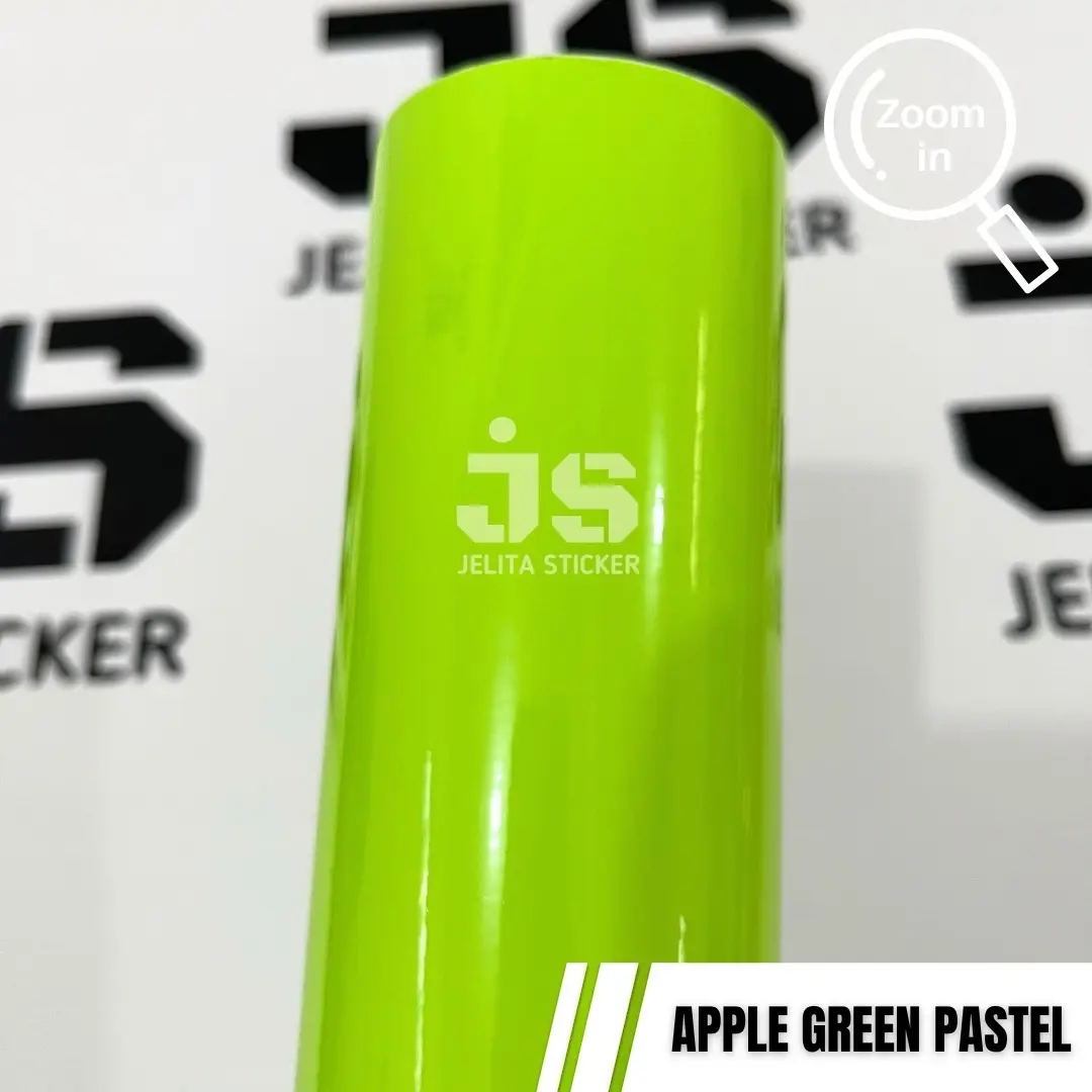 Skotlet Apple Green Pastel / Sticker Pastel Glossy Hijau Apel