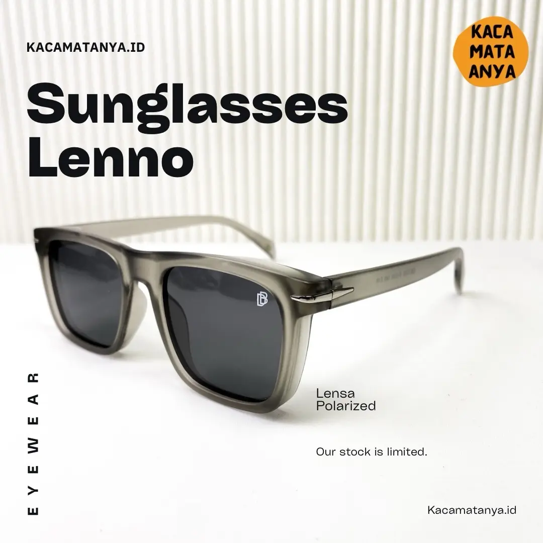 Sunglasses Lenno Kacamata fashion pria wanita polarized UV protection