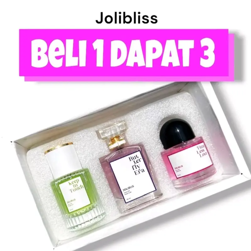 WIB Gajian Power Shop Beli 1 Dapat 3 Parfum Jolibliss Eau De Parfum Wanita Aroma Tahan Lama 0