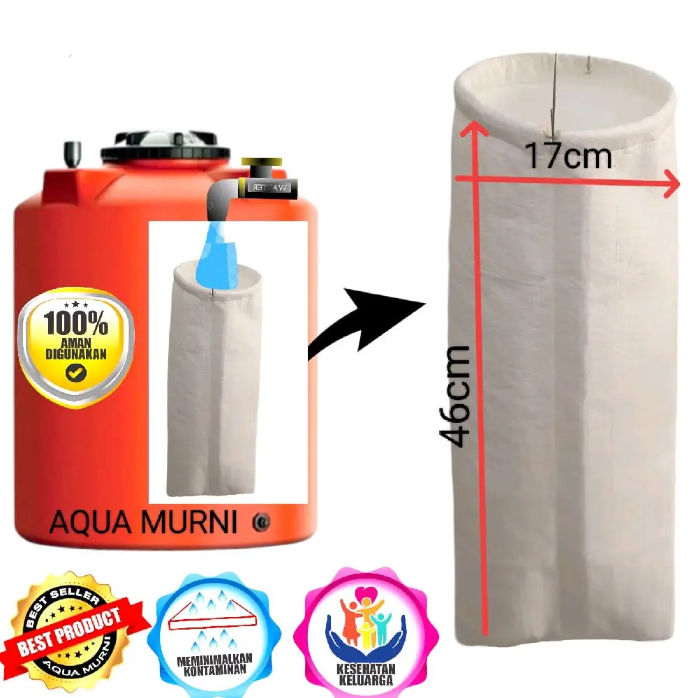Saringan Air Toren Saringan Air Tandon 46cm x 17cm Filter air Toren filter air tandon