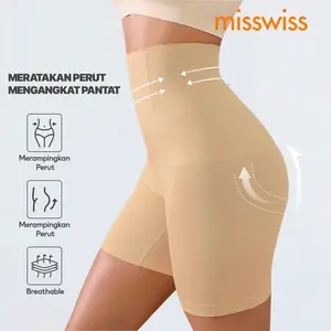 MISSWISS – Celana Korset Wanita Bodyshaper Premium SF02| Perut Rata Natural, Anti Menggulung Saat Duduk, Nyaman Seharian, Shapewear Seamless Ringan