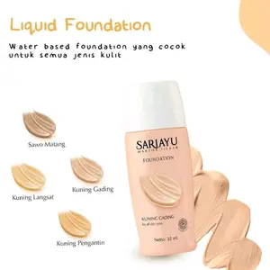 Sariayu Liquid Foundation 35ml Kuning Pengantin dan Kuning Langsat  Water Based untuk Semua Jenis Kulit
