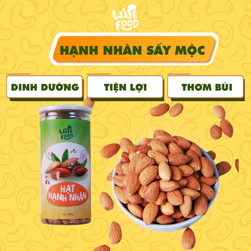Hạnh Nhân Mỹ Sấy Mộc WISE FOOD 500g