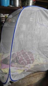 Product Review of Pencegahan Nyamuk Kelambu Lipat Jumbo Biru Hijau merah Jaring Putih Karet Tali from A** A**a 0
