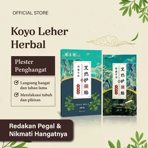 [Original Produk] Koyo Leher Herbal Ginger Patch Syal Terapi Sakit Leher Belakang Original