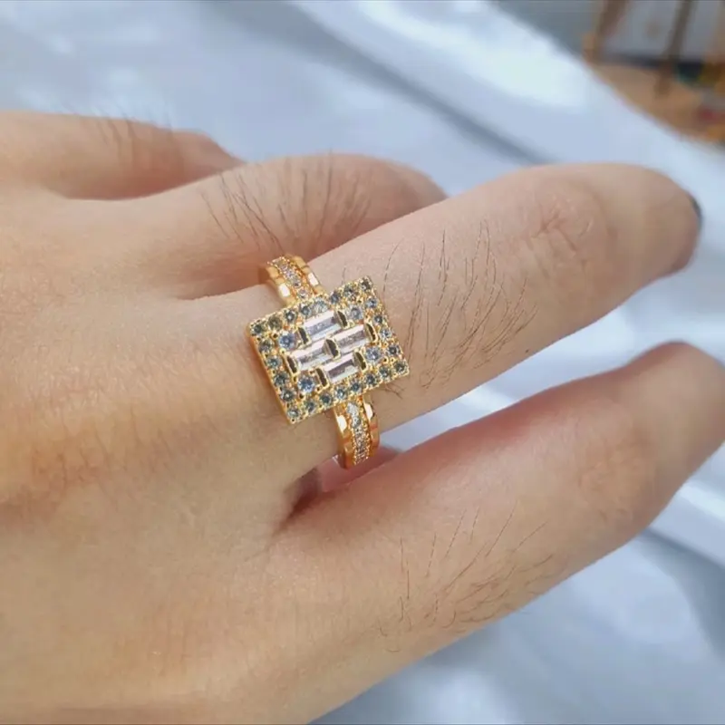 (CO 2 bonus 1) C04 Cincin simple  perhiasan xuping aksesoris wanita 4