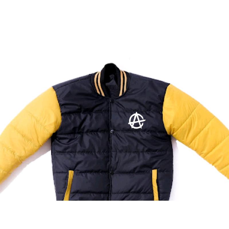 jaket bomber gelembung anak kombinasi warna motif sablon untuk usia 4-14 tahun Fashion 1