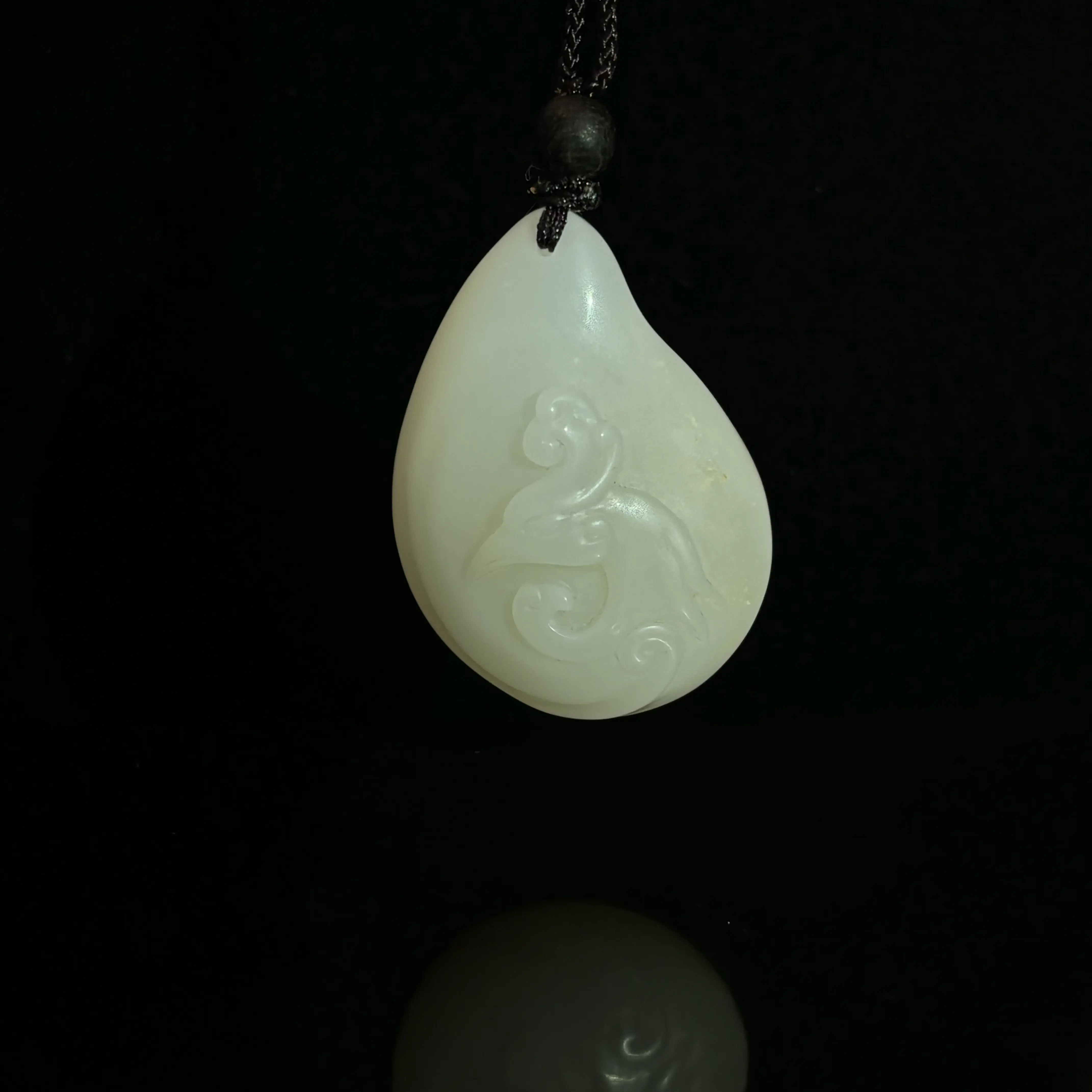 A hibiscus stone pendant, a Shoushan stone phoenix pendant, a white hibiscus stone pendant, a traditional Chinese culture, a national stone of China