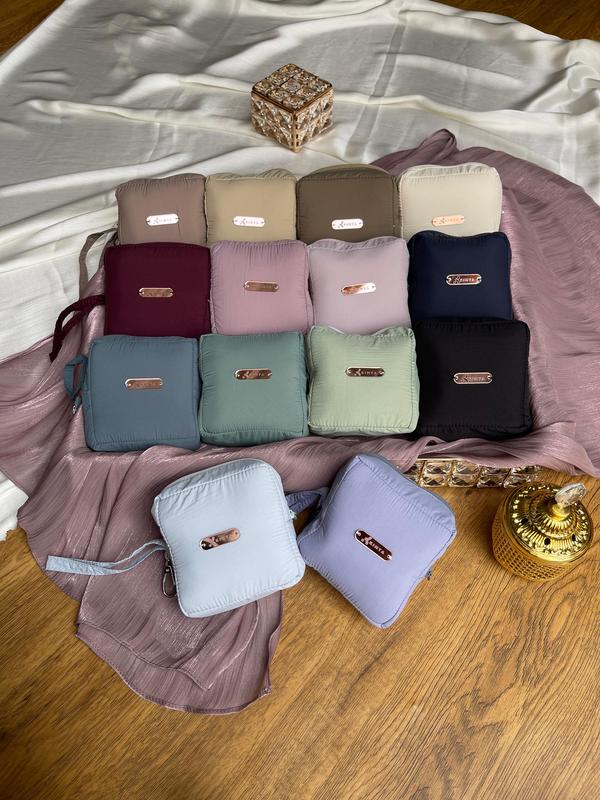 KIMYA ID Mukena TRAVEL MINI Terusan Bahan Parasut Korean Free Sajadah Mini Nyaman Pouch Dewasa 1