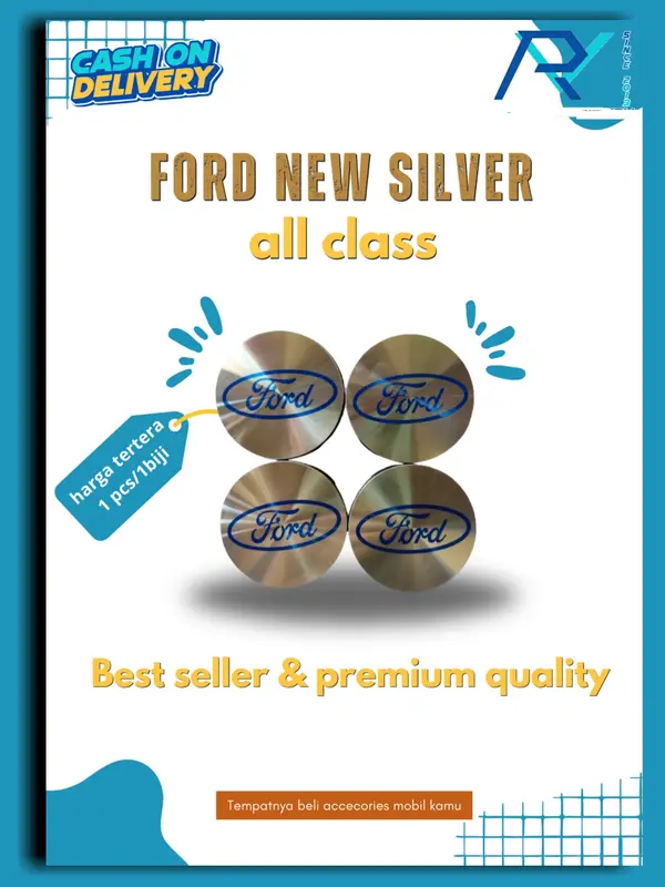 1pcs 56.5mm Ford Velg Roda Tutup Ring 16 17 Plat Hitam Biru Polish 0