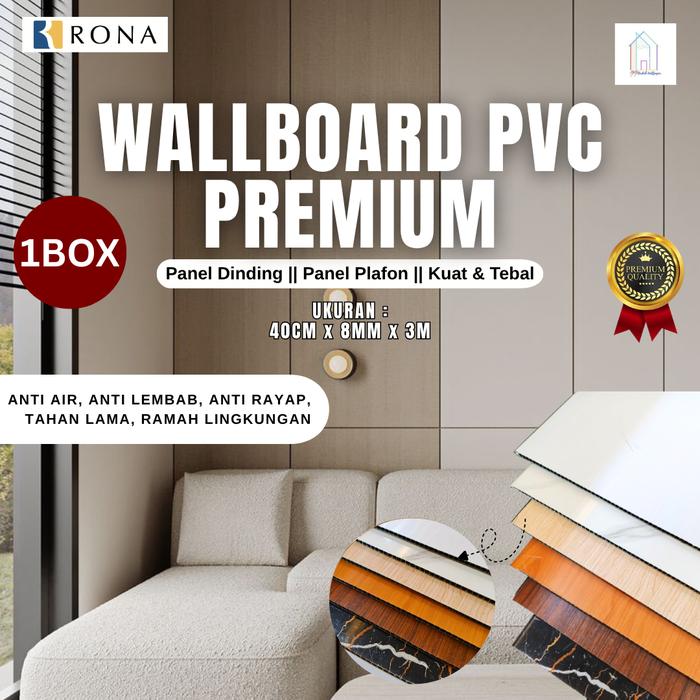 Jual [1BOX] RONA - WALLBOARD PVC PREMIUM || Panel Dinding || Panel ...