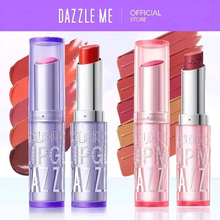 DAZZLE ME COLOR CHROME LIP MATTE LIP GLAZE LIPSTICK LIPSTIK 0
