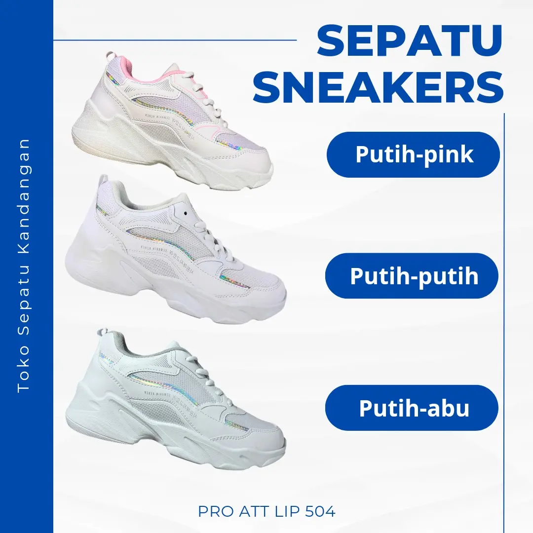 SEPATU SNEAKERS PUTIH PRO ATT LIP CEWEK FASHION SHOES RUNNING SPORT PEREMPUAN SEPATU OLAHRAGA WANITA ORIGINAL Kasual Casual Korean Style Karet
