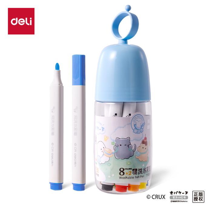 Gambar Deli Felt Pen / Spidol Warna / Washable Felt Pen / Spidol Mudah Dicuci YY906 - 10 warna dari Deli Stationery Indonesia Kab. Tangerang 5 Tokopedia