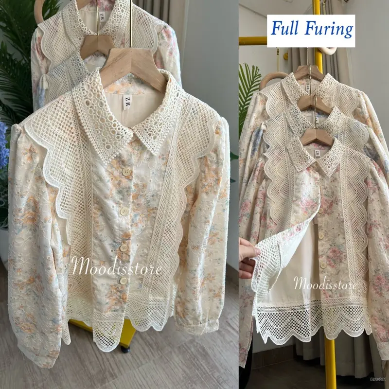 Moodis - Kyeopta Emroidery Top Kemeja Bordir Brukat 2