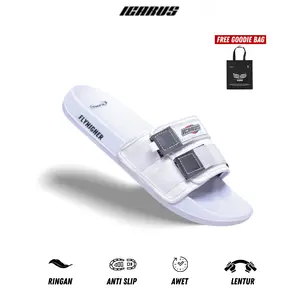 Icarus footwear - light | sandal slop webbing pria wanita unisex Sendal anti slip upper dapat di adjust sandal brand lokal Shoes Selop