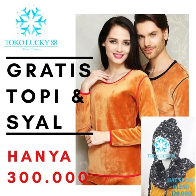 Import Pakaian Baju Dalam Hangat Bulu Longjohn Musim Dingin 0