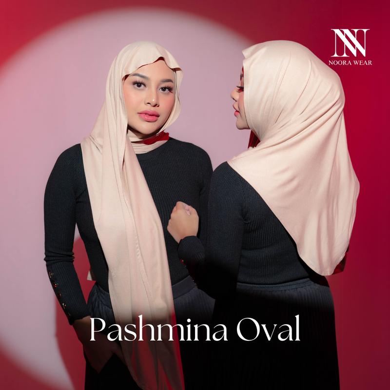 Noora Wear - Pashmina Oval Kaos Premium 0