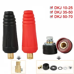 4PCS Konektor Kabel Las DKJ 10-25 35-50 50-70mm Male Female Connector