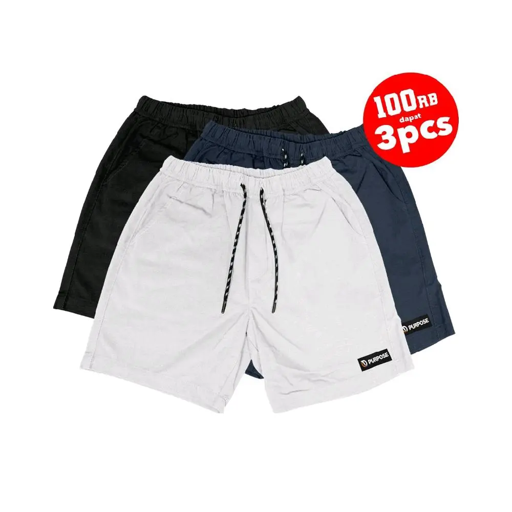 Boardshort Despo Paket 3pcs Karet Lembut Pendek Nyaman Pria Santai Distro