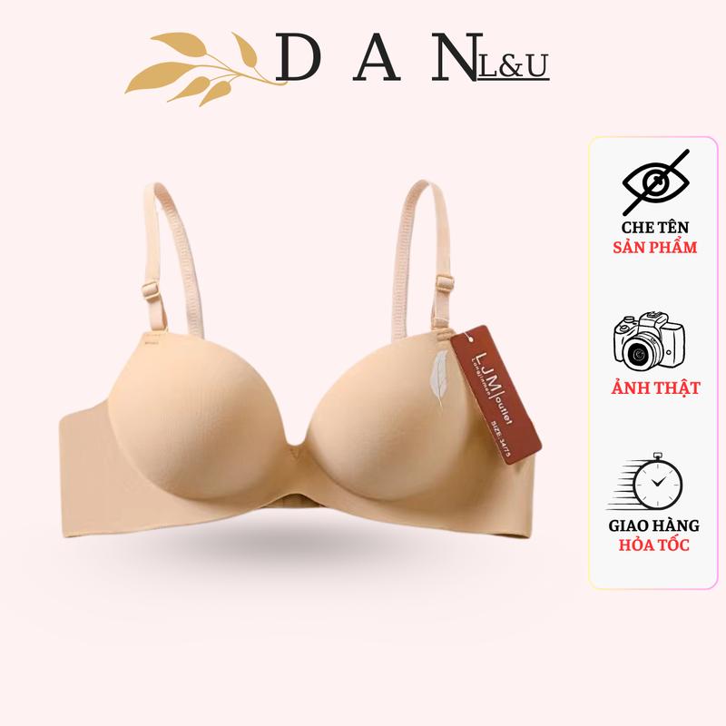 Áo Lót Nữ Cup Su Không Gọng Hình Chiếc Lá 2 Quây Cài Sau Đệm 3cm DAN L&U A01