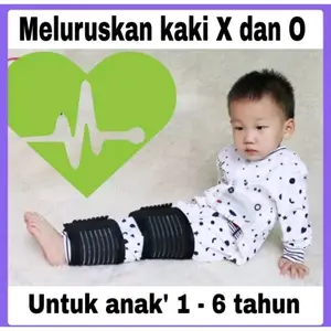 Sabuk terapi O atau X pada anak // terapi kaki X atau O pada anak dilengkapi elastis karet