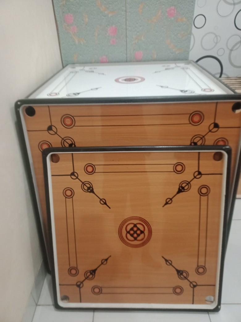 Papan karambol lengkap biji+ kristal karambol ukuran dari 90-60cm Board