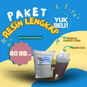 PAKET RESIN MURAH LENGKAP SATU SET, RESIN 1 KG LENGKAP