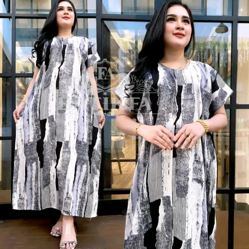 DASTER BATIK WANITA DASTER RAYON NON RUFFEL 100 RIBU DAPET 3 PCS DASTER RAYON RANDOM PANJANG SEMATA KAKI DASTER KEKINIAN DASTER BUSUI FRIENDLY Motif pendek Dress Bumil 3