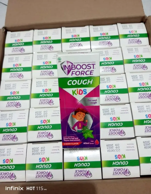 IMBOOST FORCE COUGH KIDS SYRUP 60 ML OBAT BATUK HERBAL ANAK 60 ML 1