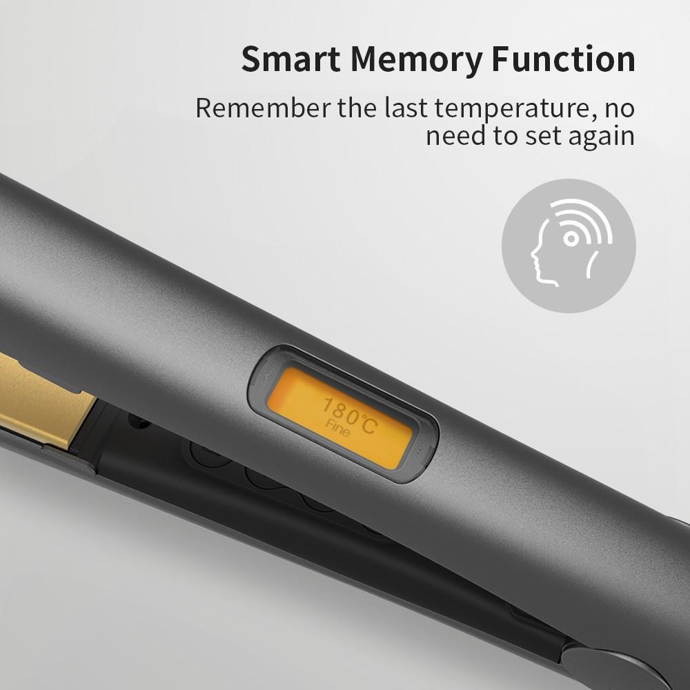 LivChic 2IN1 LS303 Catok Rambut untuk Meluruskan Keriting Ringan Alat pengeriting rambut Tongkat pelurus rambut Curly Kriting Hitam Elektrik